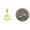 14K Yellow Gold Star of David Pendant Charm Jewelry 21mm x 12mm
